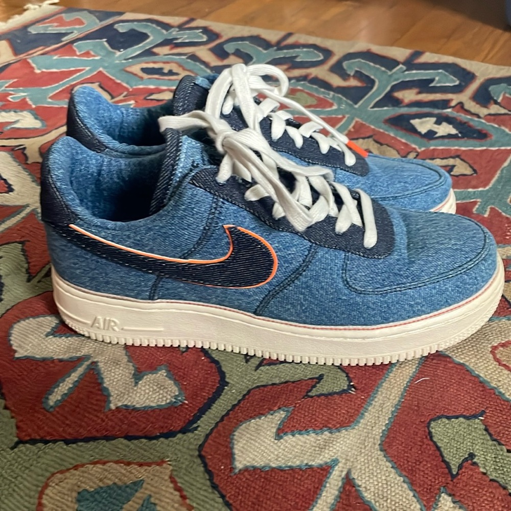 Nike Denim Air Force 1 Sneakers